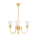 Luke 3Lt Pendant Arms Up Zipper 23 Frost Shades by Lode Lighting