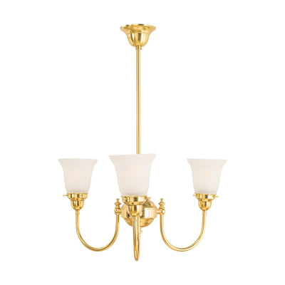 Luke 3Lt Pendant Arms Up Zipper 23 Frost Shades by Lode Lighting