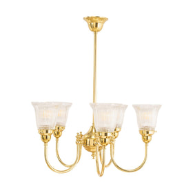Luke 5Lt Pendant Arms Up Zipper 23 Clear Shades by Lode Lighting