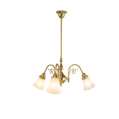 Victoriana 3Lt Pendant With Zipper 23 Frost Shades by Lode Lighting