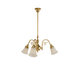 Victoriana 3Lt Pendant With Zipper 23 Frost Shades by Lode Lighting