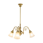Victoriana 3Lt Pendant With Zipper 23 Frost Shades by Lode Lighting