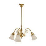 Victoriana 3Lt Pendant With Zipper 23 Frost Shades by Lode Lighting