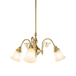 Victoriana 3Lt Pendant With Zipper 23 Frost Shades by Lode Lighting