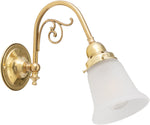 Victoriana Wall Bracket With Zipper 23 Frost Shade by Lode Lighting