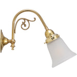 Victoriana Wall Bracket With Zipper 23 Frost Shade by Lode Lighting
