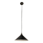 390mm Edwardian Black On Cloth Cord Chrome by Lode Lighting