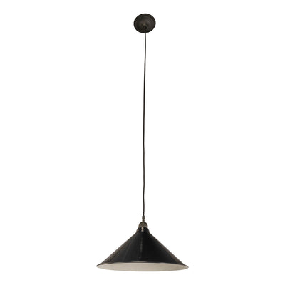 390mm Edwardian Black On Cloth Cord Chrome by Lode Lighting