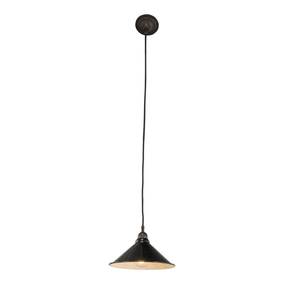 250mm Edwardian Black On Cloth Cord Chrome by Lode Lighting