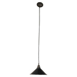 250mm Edwardian Black On Cloth Cord Chrome by Lode Lighting