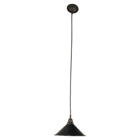 250mm Edwardian Black On Cloth Cord Chrome