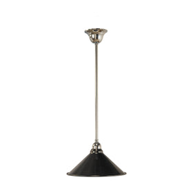 390mm Edwardian Black On Cloth Cord Chrome by Lode Lighting