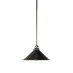390mm Edwardian Black On Cloth Cord Chrome by Lode Lighting