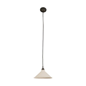 250mm Edwardian White On Cloth Cord Patina