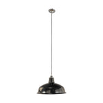 420mm Warehouse Black On Cloth Cord Patina by Lode Lighting