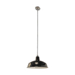 420mm Warehouse Black On Cloth Cord Patina by Lode Lighting