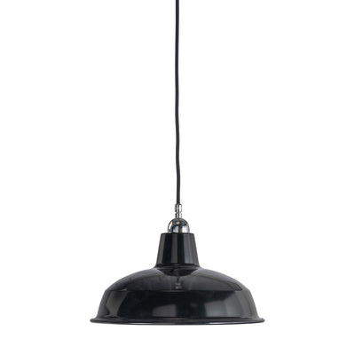 300mm Warehouse Black On Cloth Cord Chrome by Lode Lighting