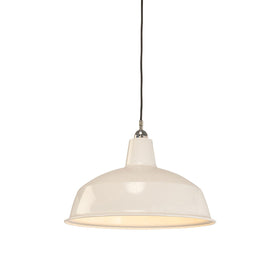 420mm Warehouse White On Cloth Cord Patina by Lode Lighting
