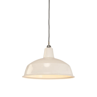 420mm Warehouse White On Cloth Cord Patina by Lode Lighting
