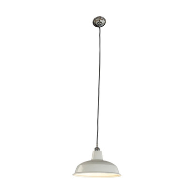 300mm Warehouse White On Cloth Cord Patina by Lode Lighting