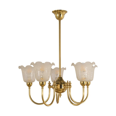 Luke 5Lt Pendant With 5008 Shades Arms Up by Lode Lighting