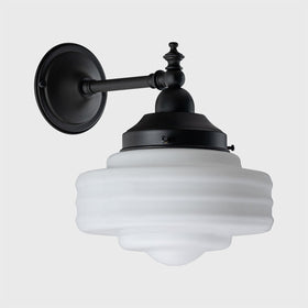 Bentleigh Wall Bracket With Detroit Small Shade Opal Gloss by Lode Lighting
