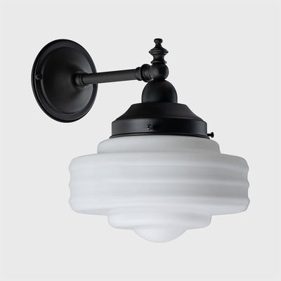 Bentleigh Wall Bracket With Detroit Small Shade Opal Gloss by Lode Lighting