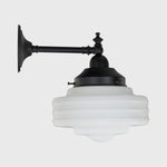Bentleigh Wall Bracket With Detroit Small Shade Opal Gloss by Lode Lighting