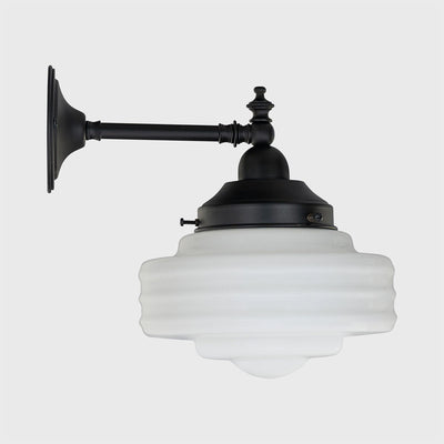 Bentleigh Wall Bracket With Detroit Small Shade Opal Gloss by Lode Lighting
