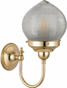 Teardrop Hallophane 6" On Loxton Wall Bracket by Lode Lighting