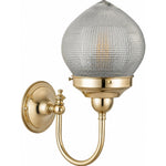 Teardrop Hallophane 6" On Loxton Wall Bracket by Lode Lighting