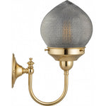 Teardrop Hallophane 6" On Loxton Wall Bracket by Lode Lighting