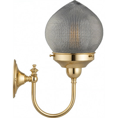 Teardrop Hallophane 6" On Loxton Wall Bracket by Lode Lighting