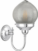 Teardrop Hallophane 6" On Loxton Wall Bracket by Lode Lighting