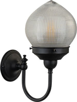 Teardrop Hallophane 6" On Loxton Wall Bracket by Lode Lighting