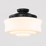 Elwood 12" Opal Gloss Batten Fix - Patina