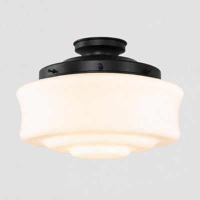 Elwood 12" Opal Gloss Batten Fix - Patina