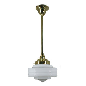 Detroit 8" Opal Gloss on Rod Set 1/2" 1/2m by Lode Lighting