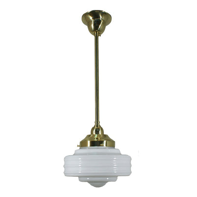 Detroit 8" Opal Gloss on Rod Set 1/2" 1/2m by Lode Lighting