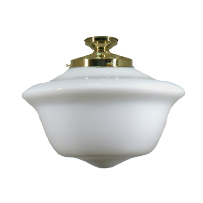 Victorian Schoolhouse 16" Opal Gloss Batten Fix by Lode Lighting