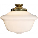 Victorian Schoolhouse 16" Opal Gloss Batten Fix by Lode Lighting