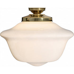 Victorian Schoolhouse 16" Opal Gloss Batten Fix by Lode Lighting