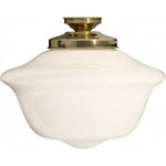 Victorian Schoolhouse 16" Opal Gloss Batten Fix by Lode Lighting