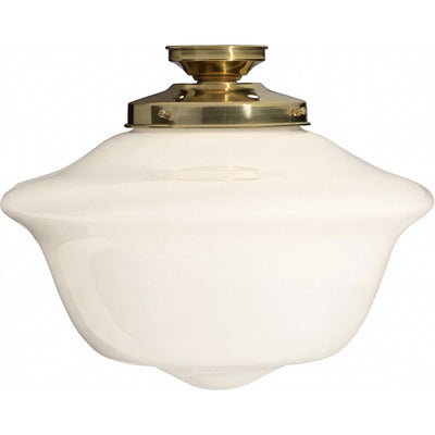 Victorian Schoolhouse 16" Opal Gloss Batten Fix by Lode Lighting