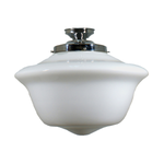 Victorian Schoolhouse 16" Opal Gloss Batten Fix by Lode Lighting