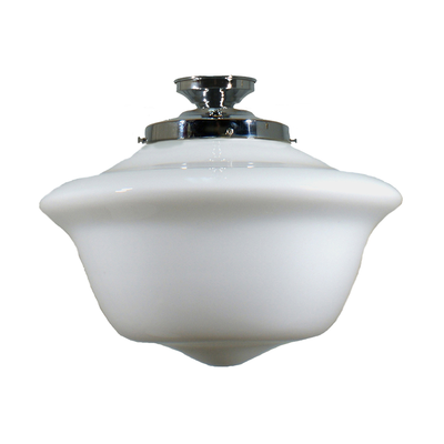Victorian Schoolhouse 16" Opal Gloss Batten Fix by Lode Lighting