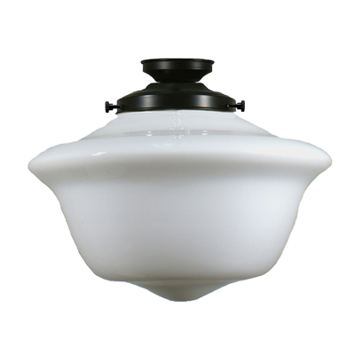 Victorian Schoolhouse 16" Opal Gloss Batten Fix by Lode Lighting