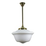 Victorian Schoolhouse 16" Opal Gloss on Rod Set 3/4" 1/2m by Lode Lighting