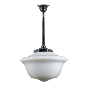 Victorian Schoolhouse 16" Opal Gloss on Rod Set 3/4" 1/2m by Lode Lighting