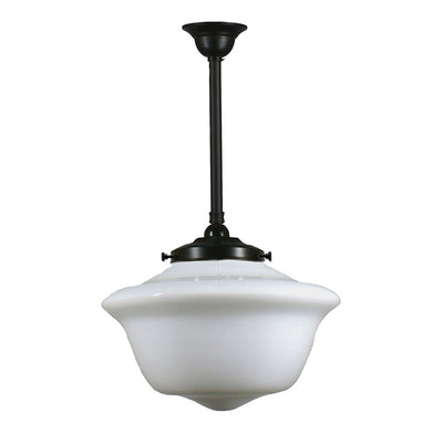 Victorian Schoolhouse 16" Opal Gloss on Rod Set 3/4" 1/2m by Lode Lighting